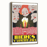 Vintage Advertising Poster: Bières V. Petit & Fils Retro Wall Art
