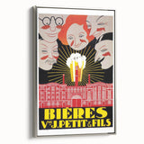 Vintage Advertising Poster: Bières V. Petit & Fils Retro Wall Art