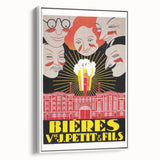 Vintage Advertising Poster: Bières V. Petit & Fils Retro Wall Art