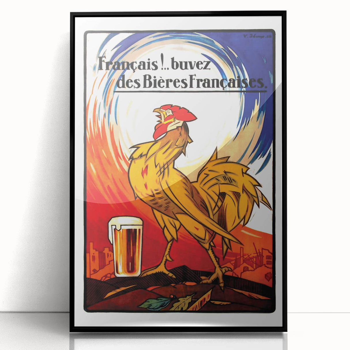 Vintage Advertising Poster: Français Buvez des Bières Françaises