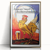 Vintage Advertising Poster: Français Buvez des Bières Françaises