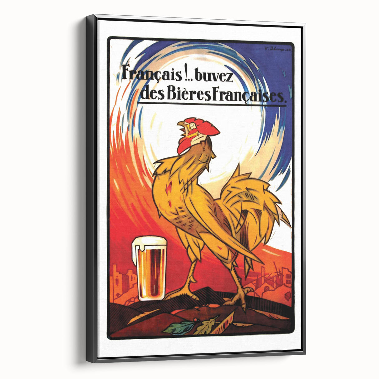 Vintage Advertising Poster: Français Buvez des Bières Françaises