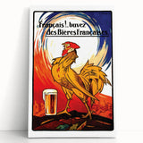 Vintage Advertising Poster: Français Buvez des Bières Françaises