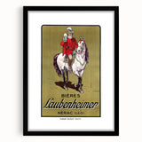 Vintage Advertising Poster: Bières Laubenheimer Retro Wall Art