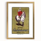 Vintage Advertising Poster: Bières Laubenheimer Retro Wall Art