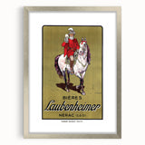 Vintage Advertising Poster: Bières Laubenheimer Retro Wall Art