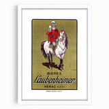 Vintage Advertising Poster: Bières Laubenheimer Retro Wall Art