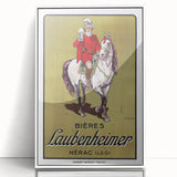 Vintage Advertising Poster: Bières Laubenheimer Retro Wall Art