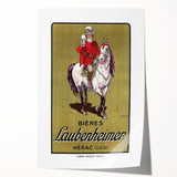 Vintage Advertising Poster: Bières Laubenheimer Retro Wall Art