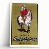 Vintage Advertising Poster: Bières Laubenheimer Retro Wall Art