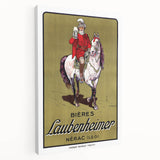 Vintage Advertising Poster: Bières Laubenheimer Retro Wall Art