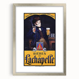 Vintage Advertising Poster: Bières de La Chapelle Retro Wall Art