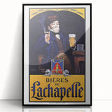 Vintage Advertising Poster: Bières de La Chapelle Retro Wall Art