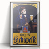 Vintage Advertising Poster: Bières de La Chapelle Retro Wall Art