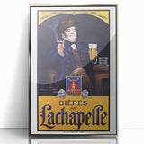 Vintage Advertising Poster: Bières de La Chapelle Retro Wall Art