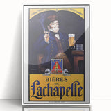 Vintage Advertising Poster: Bières de La Chapelle Retro Wall Art