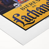 Vintage Advertising Poster: Bières de La Chapelle Retro Wall Art