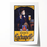 Vintage Advertising Poster: Bières de La Chapelle Retro Wall Art