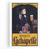 Vintage Advertising Poster: Bières de La Chapelle Retro Wall Art