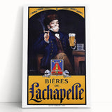 Vintage Advertising Poster: Bières de La Chapelle Retro Wall Art