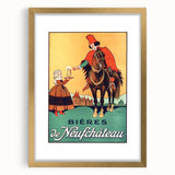 Vintage Advertising Poster: Bières de Neufchâteau Retro Wall Art