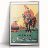 Vintage Advertising Poster: Bières de Neufchâteau Retro Wall Art