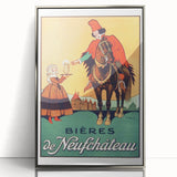 Vintage Advertising Poster: Bières de Neufchâteau Retro Wall Art