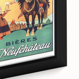 Vintage Advertising Poster: Bières de Neufchâteau Retro Wall Art