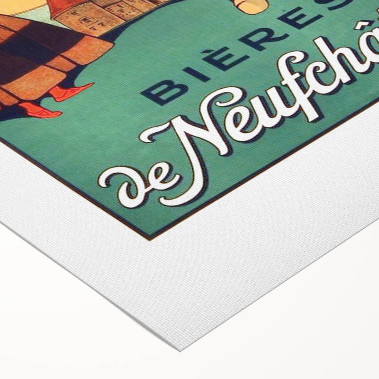 Vintage Advertising Poster: Bières de Neufchâteau Retro Wall Art