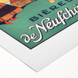 Vintage Advertising Poster: Bières de Neufchâteau Retro Wall Art