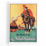 Vintage Advertising Poster: Bières de Neufchâteau Retro Wall Art