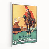 Vintage Advertising Poster: Bières de Neufchâteau Retro Wall Art