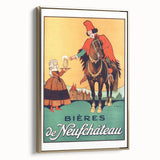Vintage Advertising Poster: Bières de Neufchâteau Retro Wall Art