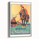 Vintage Advertising Poster: Bières de Neufchâteau Retro Wall Art