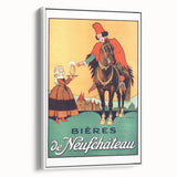 Vintage Advertising Poster: Bières de Neufchâteau Retro Wall Art