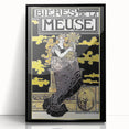 Vintage Advertising Poster: Bières de la Meuse Retro Wall Art