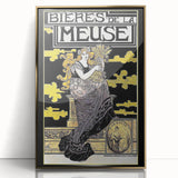 Vintage Advertising Poster: Bières de la Meuse Retro Wall Art