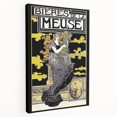 Vintage Advertising Poster: Bières de la Meuse Retro Wall Art