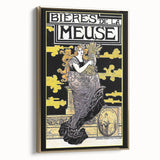 Vintage Advertising Poster: Bières de la Meuse Retro Wall Art