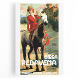 Vintage Advertising Poster: Birra Pedavena Retro Wall Art