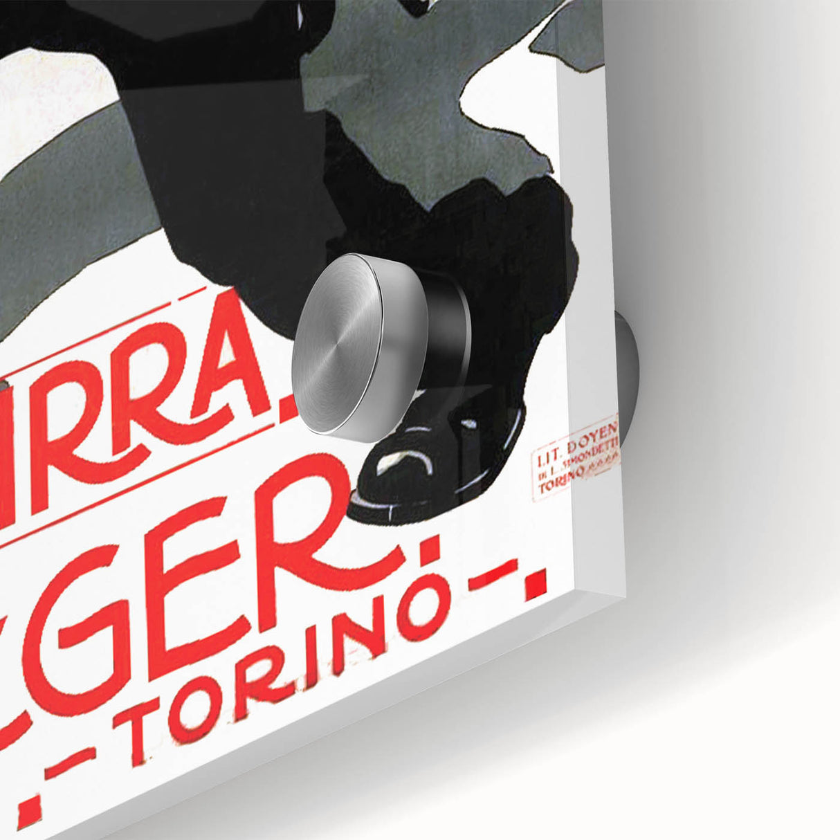 Vintage Advertising Poster: Birra Metzger Torino Retro Wall Art
