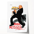Vintage Advertising Poster: Birra Metzger Torino Retro Wall Art