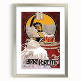 Vintage Advertising Poster: Birra Poretti Retro Wall Art