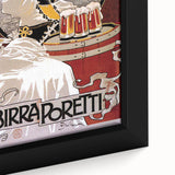 Vintage Advertising Poster: Birra Poretti Retro Wall Art