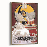 Vintage Advertising Poster: Birra Poretti Retro Wall Art