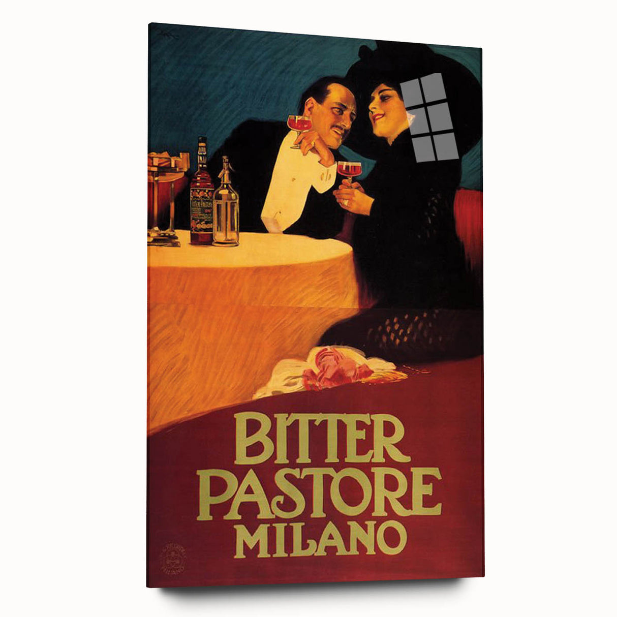 Vintage Advertising Poster: Bitter Pastore Milano Retro Wall Art
