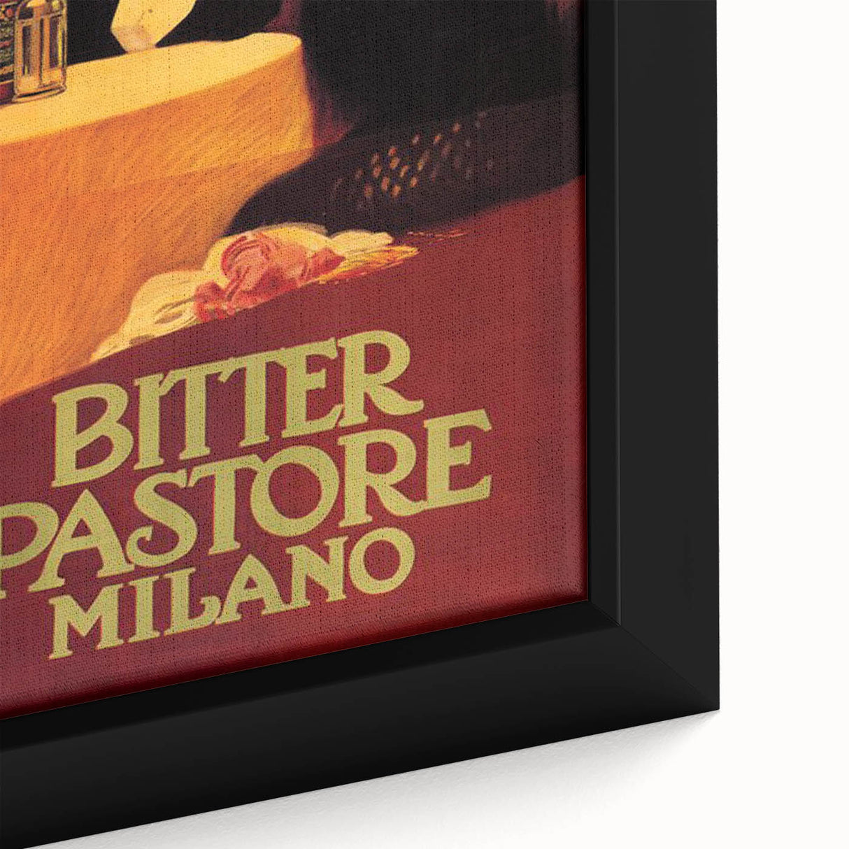 Vintage Advertising Poster: Bitter Pastore Milano Retro Wall Art