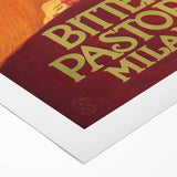 Vintage Advertising Poster: Bitter Pastore Milano Retro Wall Art