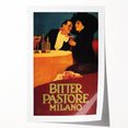 Vintage Advertising Poster: Bitter Pastore Milano Retro Wall Art