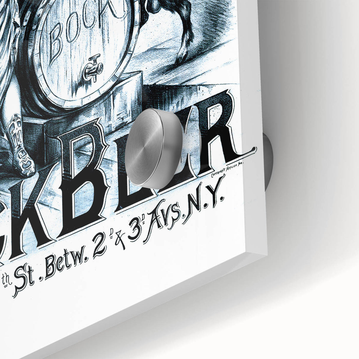 Vintage Advertising Poster: Geo. Winter Bock Beer Retro Wall Art